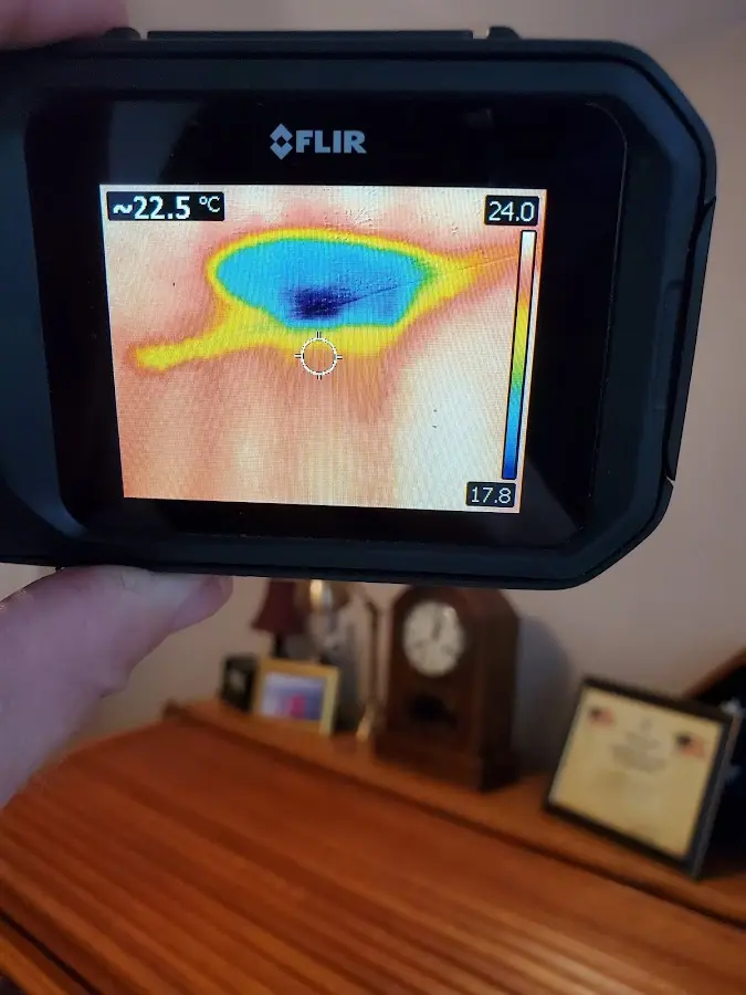 Thermal imaging inspection for water damage in Eastern Goleta Valley